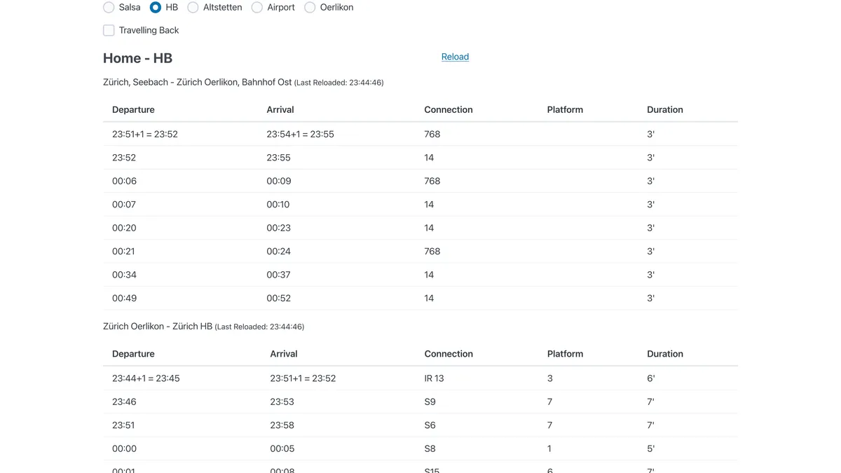 Public Transport App